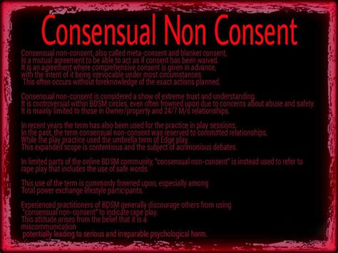 what is cnc in a relationship|Consensual Non